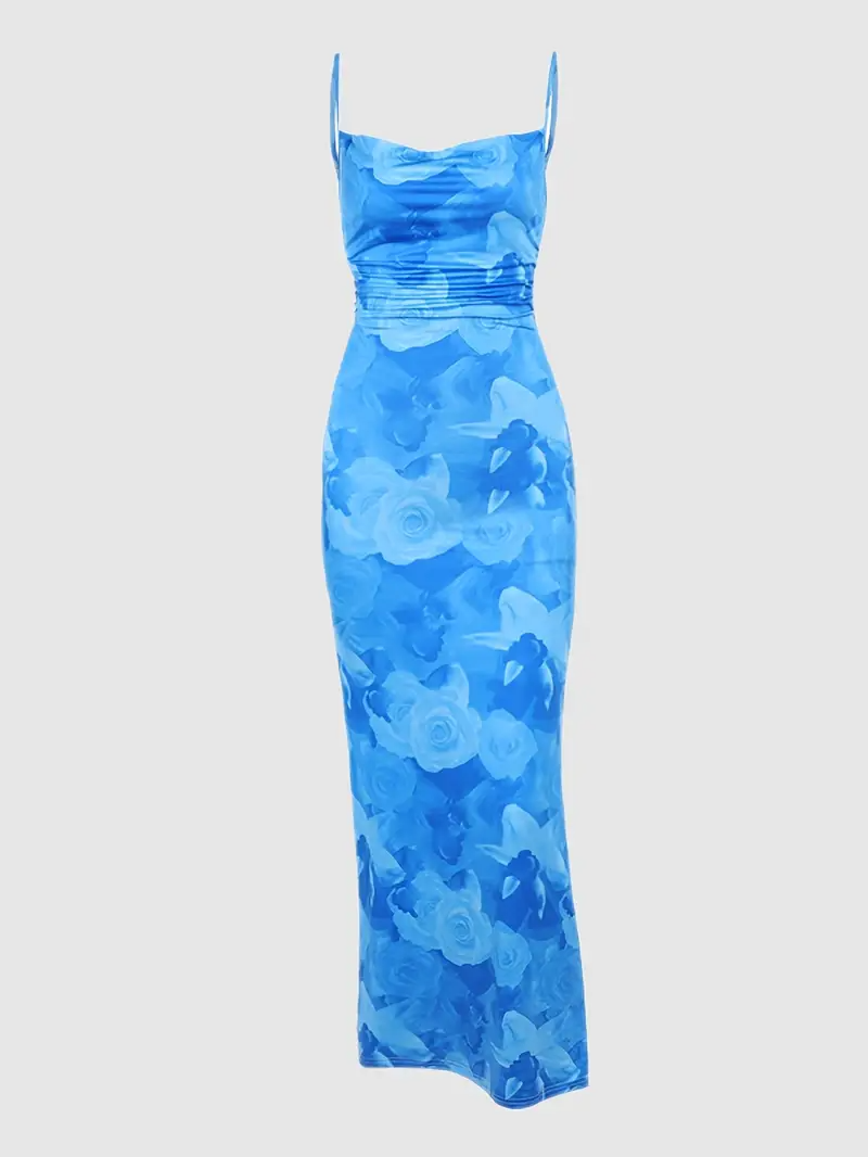 Elixana Ocean Floral Dress