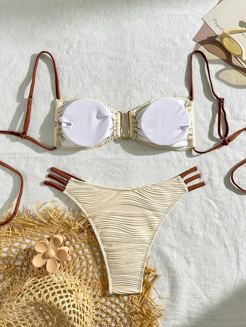 Elixana Sand Textured Bikini Set