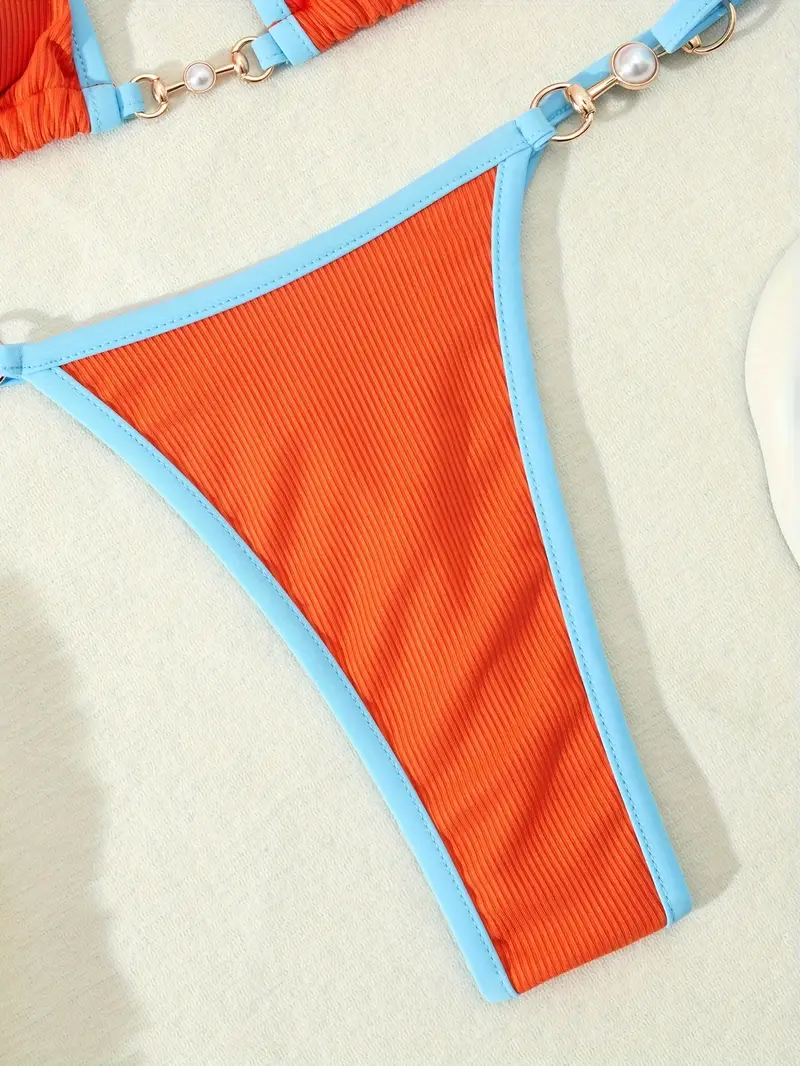 Elixana Pearl Contrast Bikini Set
