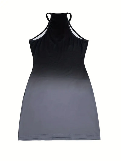 Elixana Off Shoulder Gradient Dress