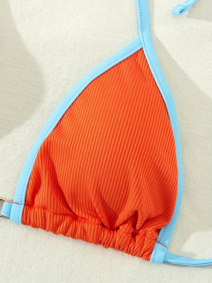 Elixana Pearl Contrast Bikini Set