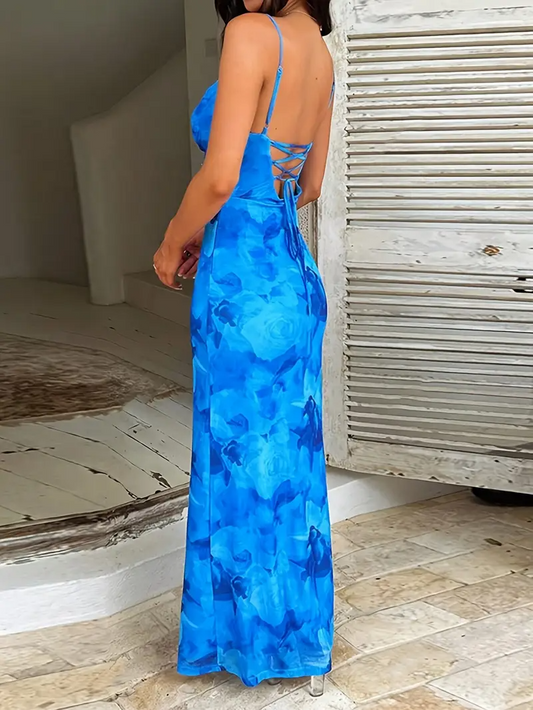 Elixana Ocean Floral Dress