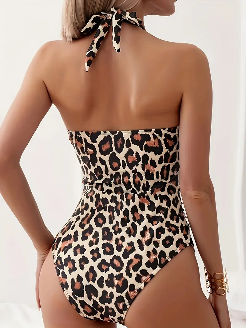 Elixana Leopard Print One Piece