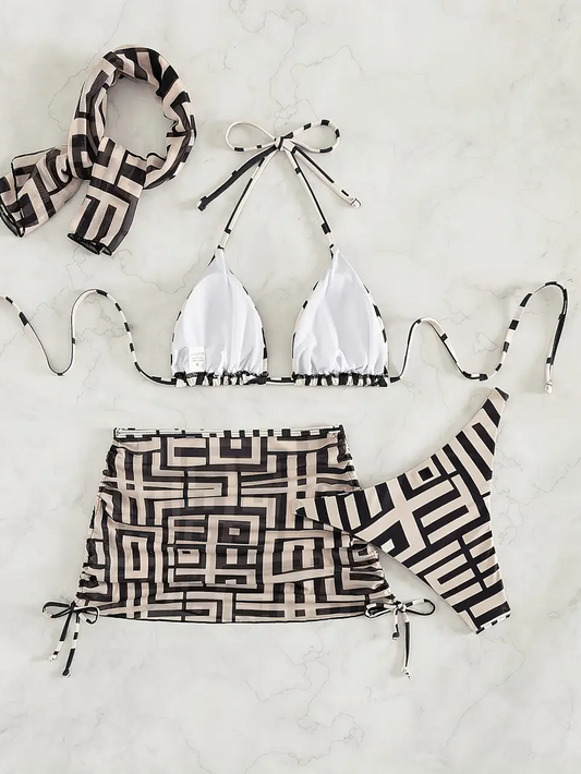 Elixana Zebra Four Piece Set