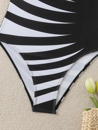 Elixana Zebra Bodysuit