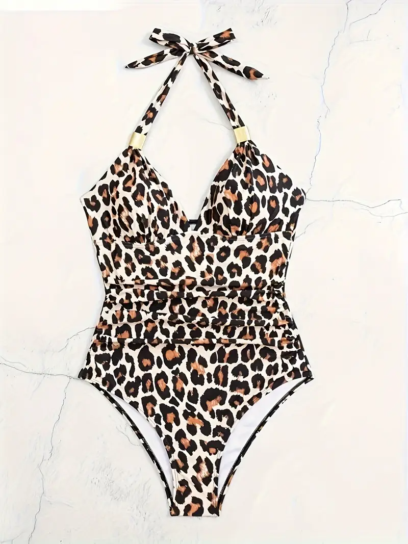 Elixana Leopard Print One Piece